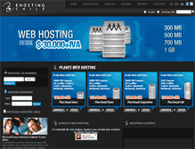 Tablet Screenshot of ehostingchile.cl